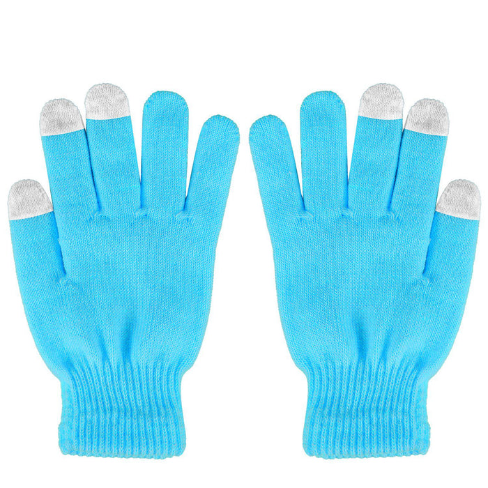 Colverro Touchscreen Knit Gloves with Three Smart Fingertips