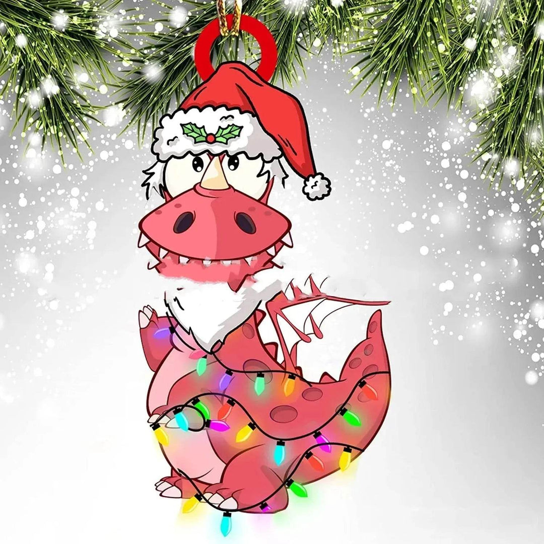 Colverro™ Acrylic Dinosaur Dragon Egg Christmas Ornament – 3 Inch