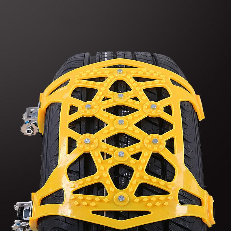 Colverro™ Steel Snow Chains with X-Spikes for Traction on Ice and Snow