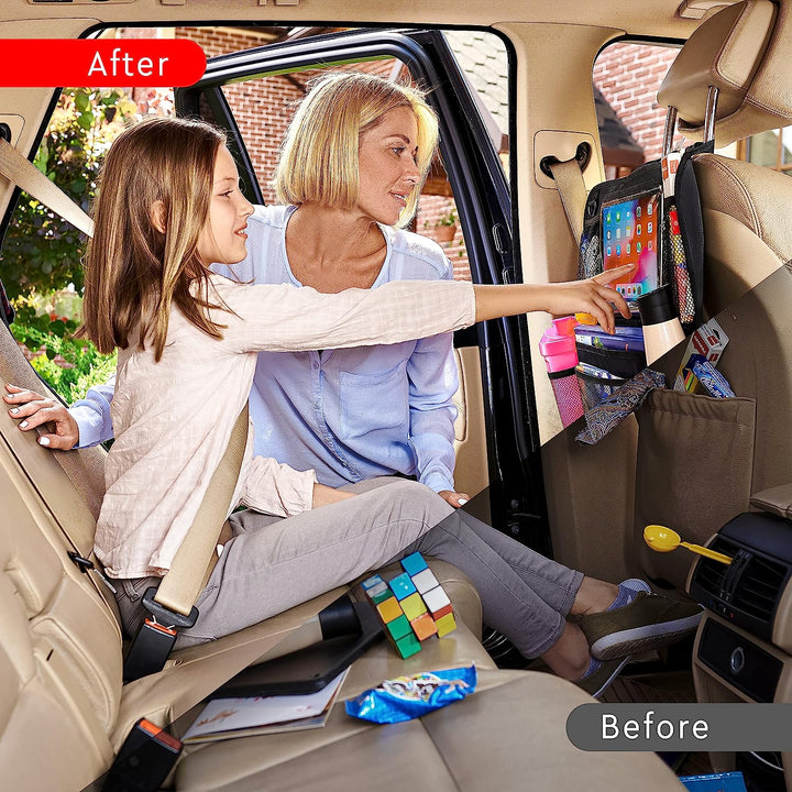 Colverro™ Car Backseat Organizer 2-Pack with Tablet Holder and 9 Pockets