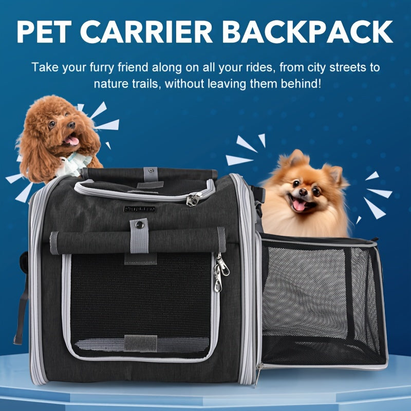 Colverro™ Expandable Front Bike Basket for Small Dogs and Cats