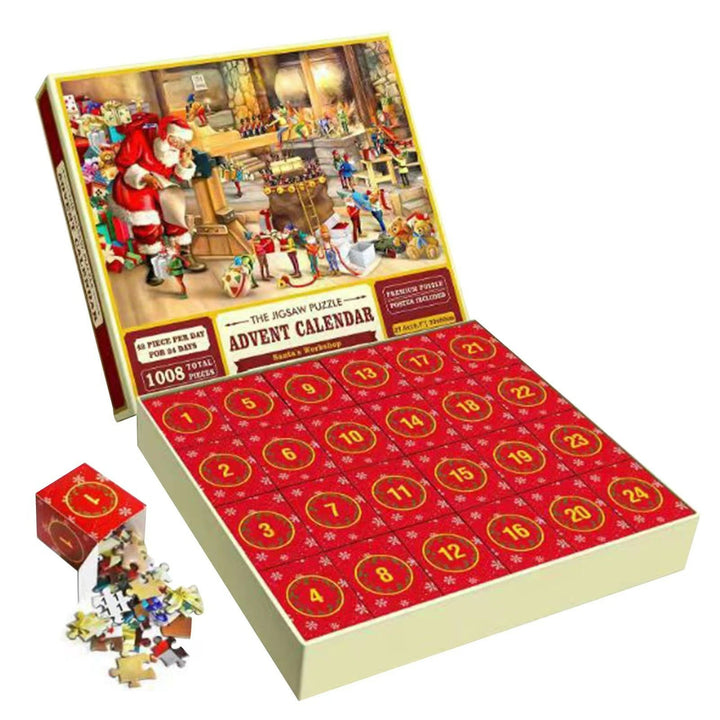 Colverro™ Christmas Jigsaw Puzzle Advent Calendar with Mystery Scenes