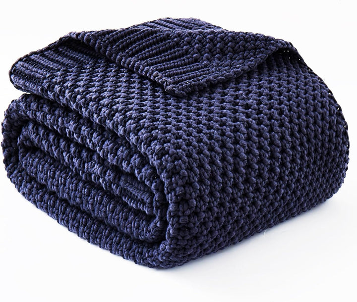Colverro™ Chunky Knit Weighted Blanket in Breathable Cooling Microfiber