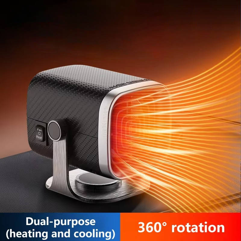 Colverro™ 12V/24V Ceramic Car Heater &amp; Windshield Defroster, 360° Rotating