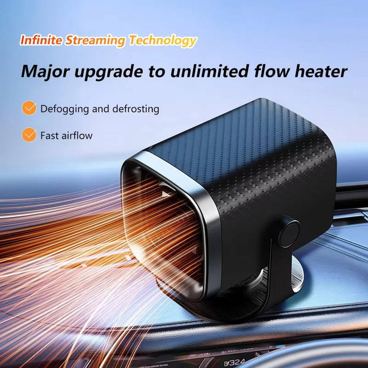 Colverro™ 12V/24V Ceramic Car Heater &amp; Windshield Defroster, 360° Rotating