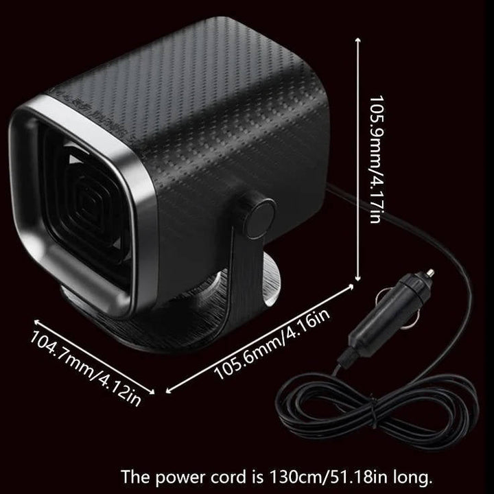 Colverro™ 12V/24V Ceramic Car Heater &amp; Windshield Defroster, 360° Rotating