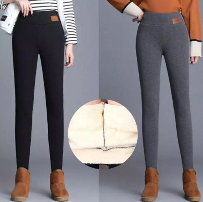 Colverro™ Thick Thermal Leggings with Fleece Lining and High Waist