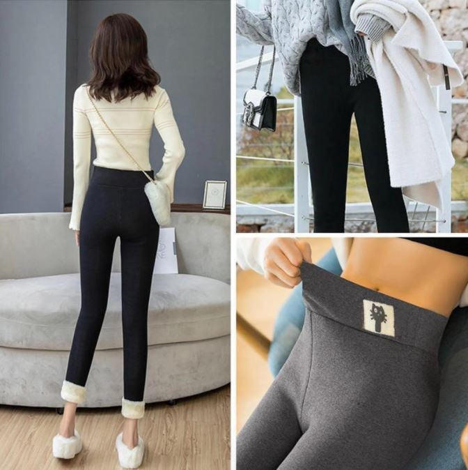 Colverro™ Thick Thermal Leggings with Fleece Lining and High Waist