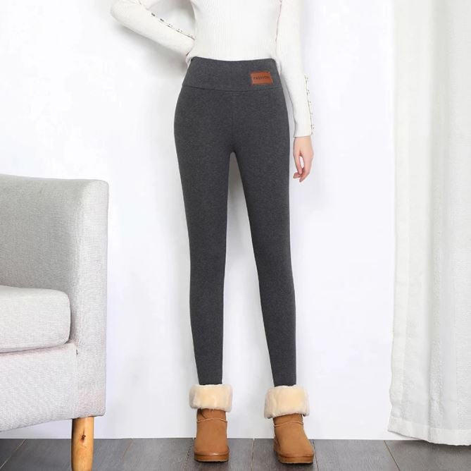 Colverro™ Thick Thermal Leggings with Fleece Lining and High Waist