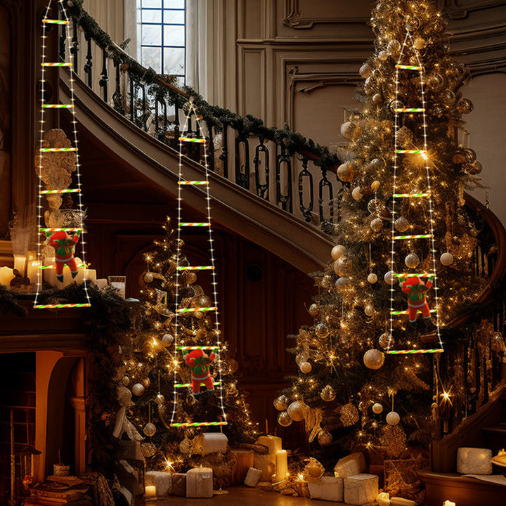 Colverro™ Climbing Santa Ladder LED Light with 8 Flashing Modes
