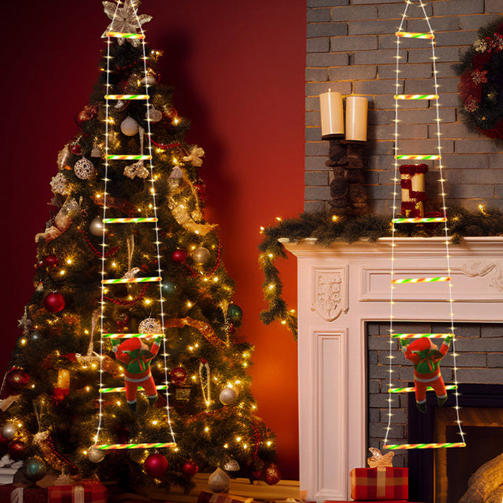 Colverro™ Climbing Santa Ladder LED Light with 8 Flashing Modes