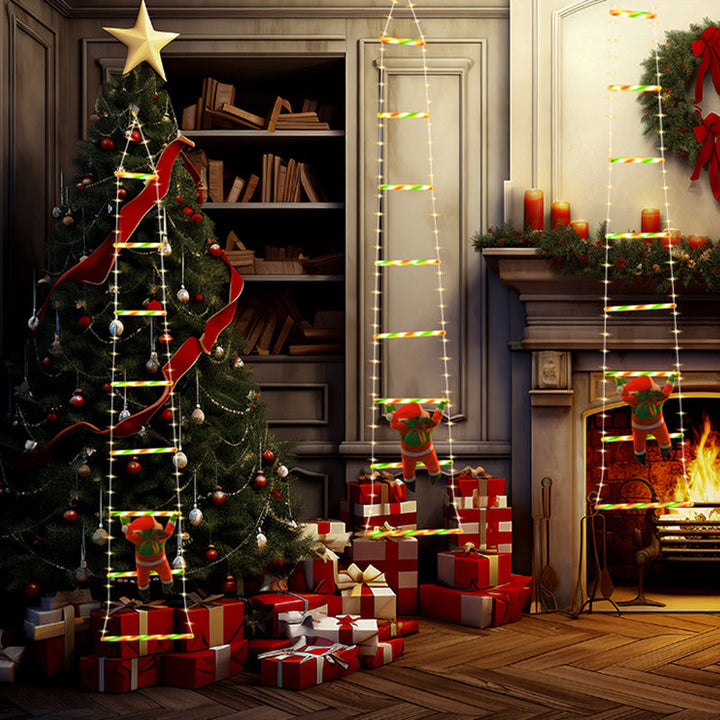 Colverro™ Climbing Santa Ladder LED Light with 8 Flashing Modes
