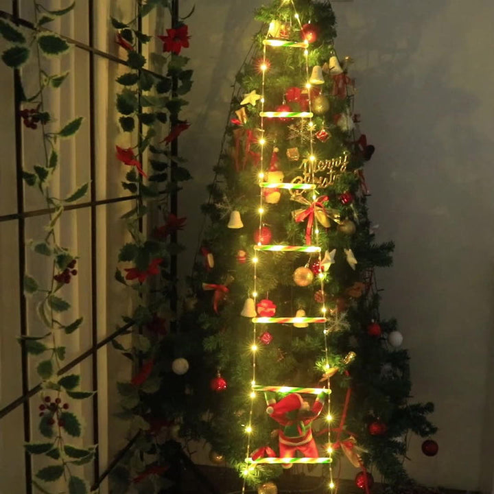 Colverro™ Climbing Santa Ladder LED Light with 8 Flashing Modes