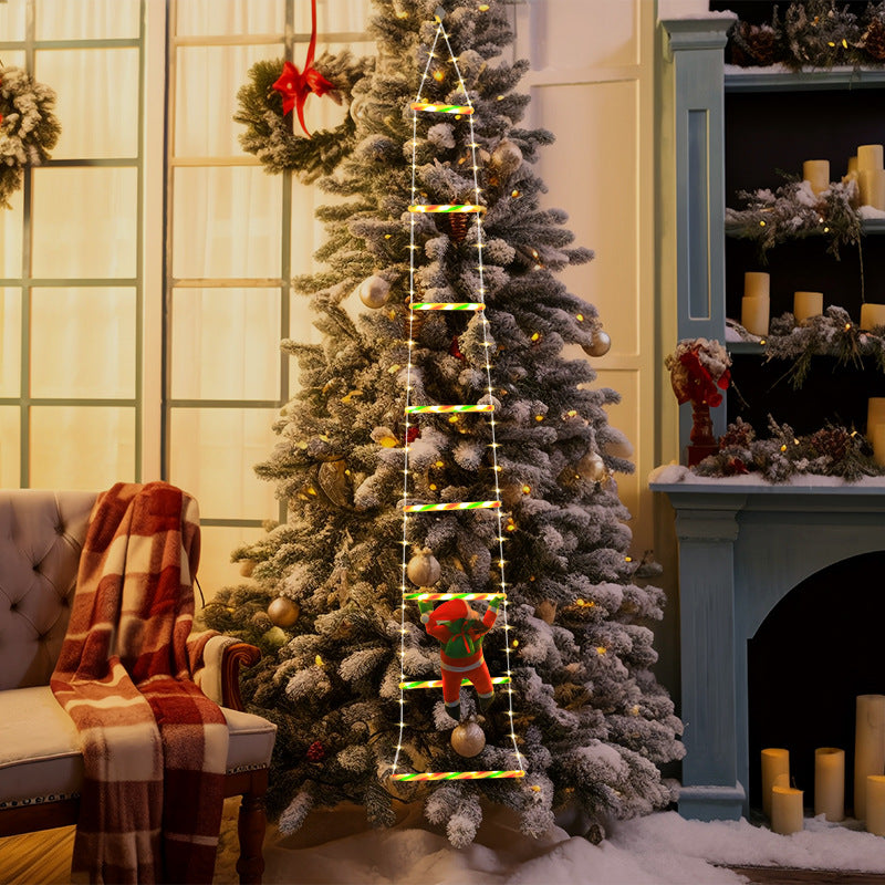 Colverro™ Climbing Santa Ladder LED Light with 8 Flashing Modes