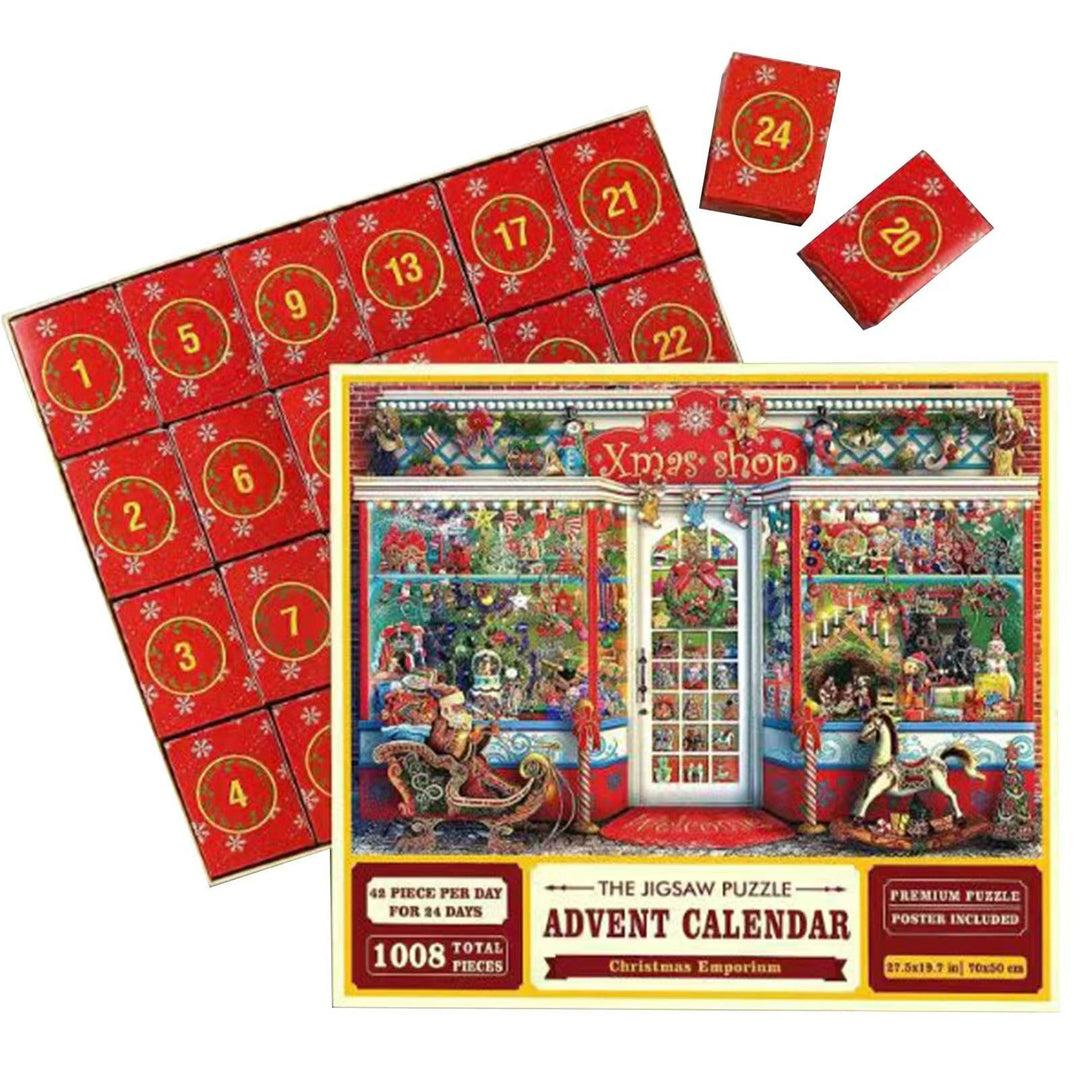 Colverro™ Christmas Jigsaw Puzzle Advent Calendar with Mystery Scenes
