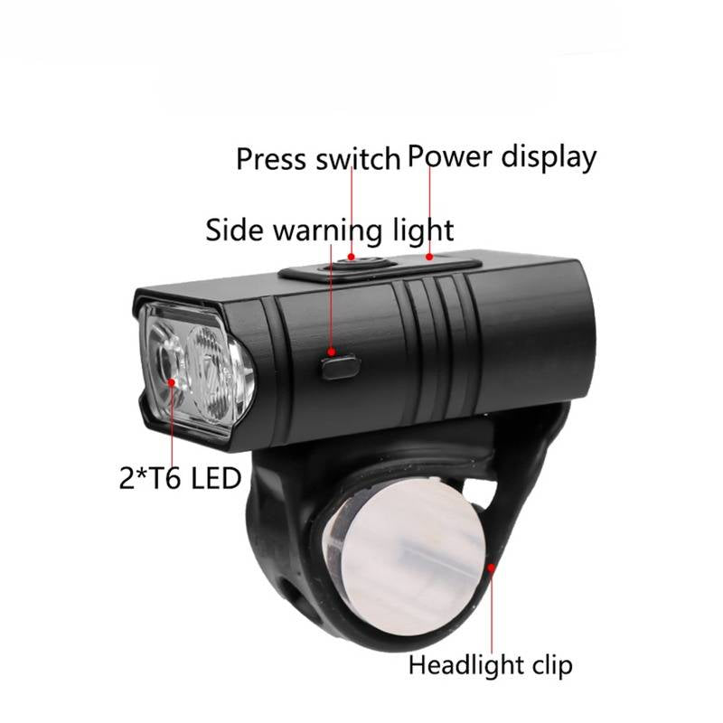 Colverro™ 1000 Lumen Rechargeable Bike Headlight and Taillight Set