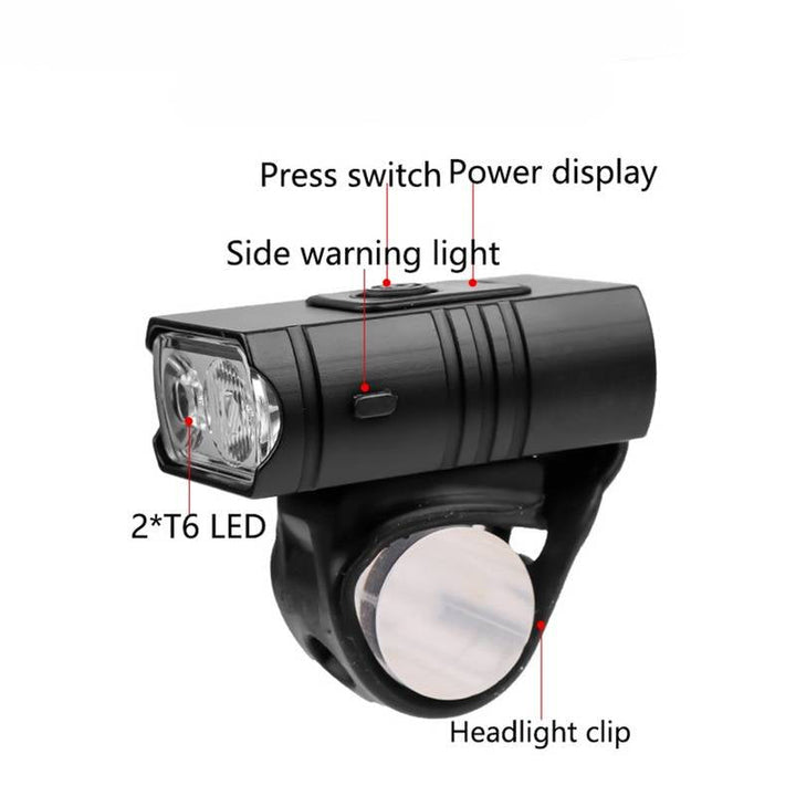 Colverro™ 1000 Lumen Rechargeable Bike Headlight and Taillight Set