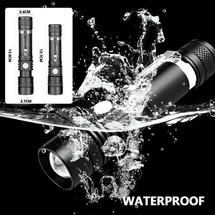 Colverro™ Super Bright Rechargeable LED Flashlight with Zoom and 4 Modes