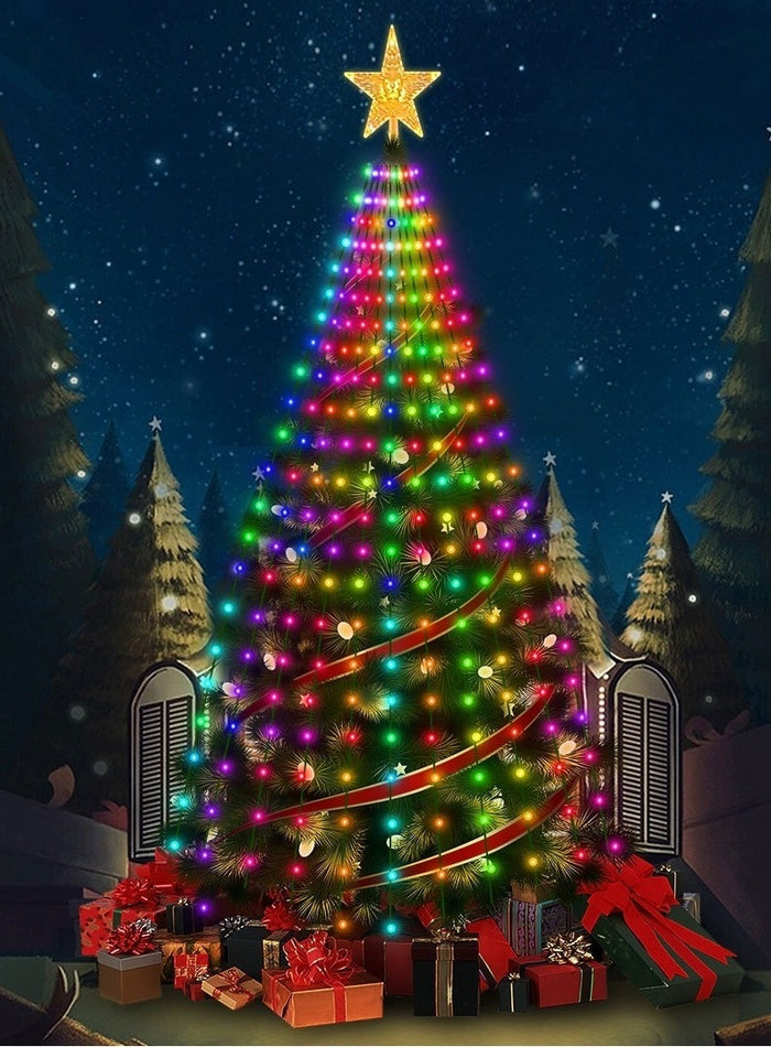 Colverro Smart RGB Christmas Tree Lights with 400 LEDs