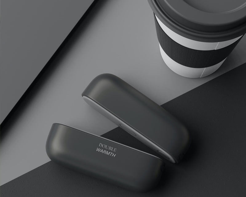 Magnetic rechargeable hand warmers split in two