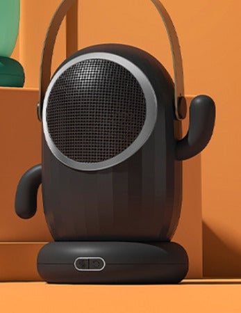 Green cactus-shaped desk space heater