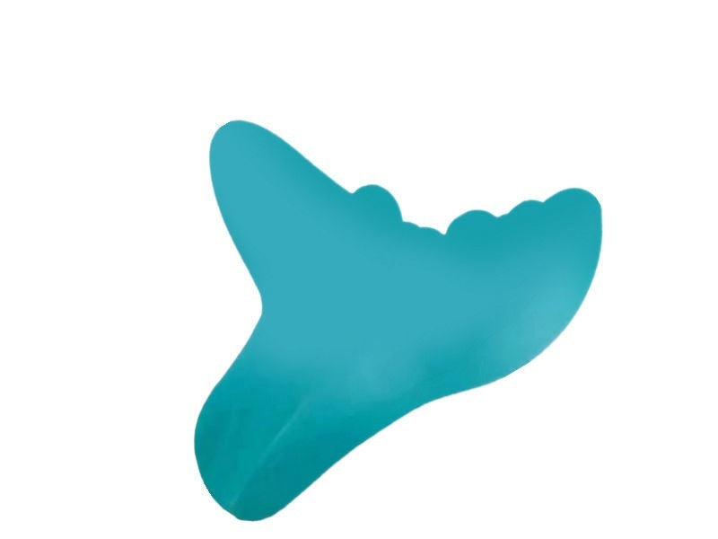 Contoured foam neck pillow with massage nodes