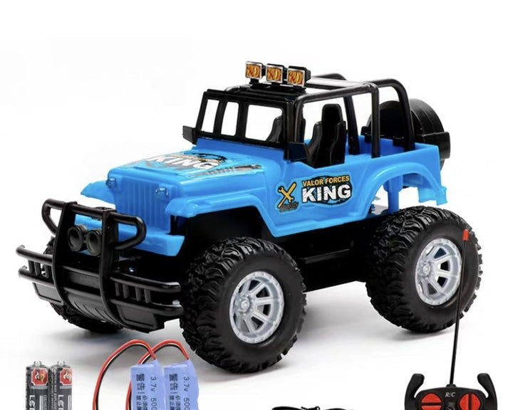 Red RC off-road jeep toy car