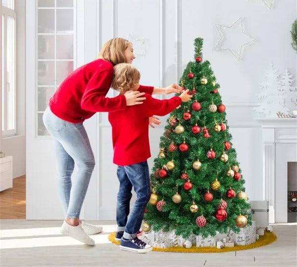 5 ft green artificial Christmas tree