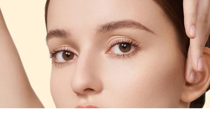 Magnetic eyelashes in round mirror case