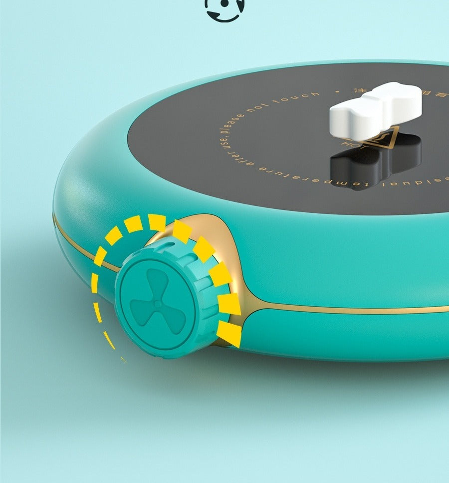 Heated cup coaster with magnetic stirrer
