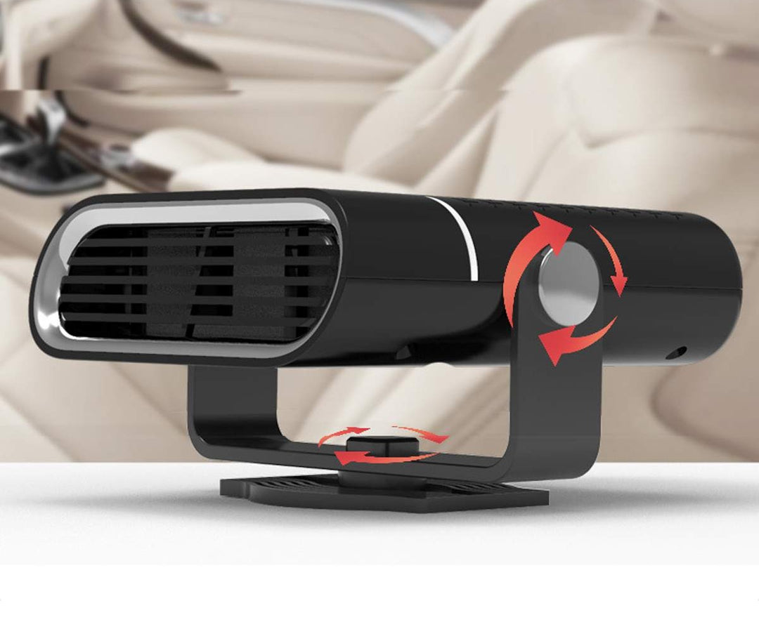Compact car heater and windshield defroster