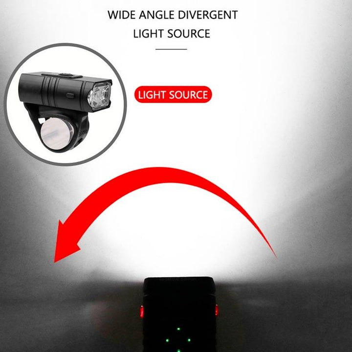 Colverro™ 1000 Lumen Rechargeable Bike Headlight and Taillight Set