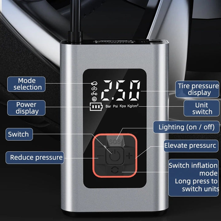 Colverro™ Portable Electric Tire Inflator with Auto Shut-Off
