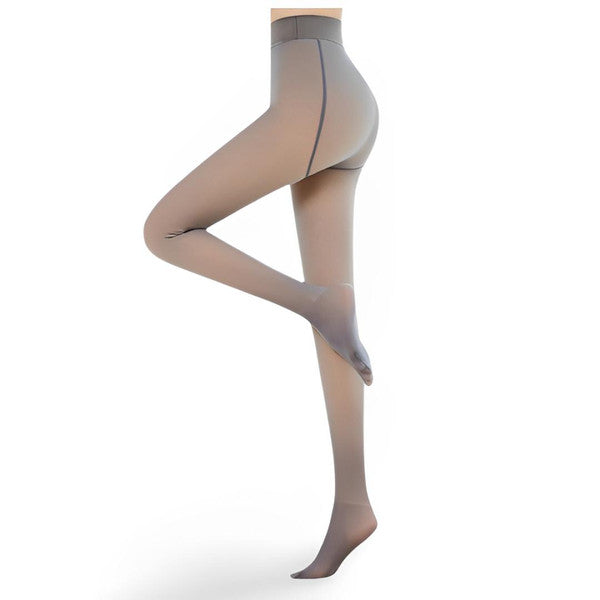 Colverro™ Sheer-Look Fleece-Lined Tights to Keep Legs Warm in Winter