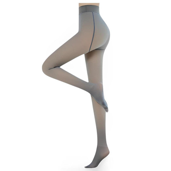 Colverro™ Sheer-Look Fleece-Lined Tights to Keep Legs Warm in Winter