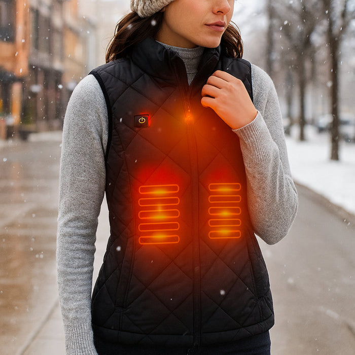 Colverro™ Women's Heated Vest with 9 Heat Zones and Slim Fit