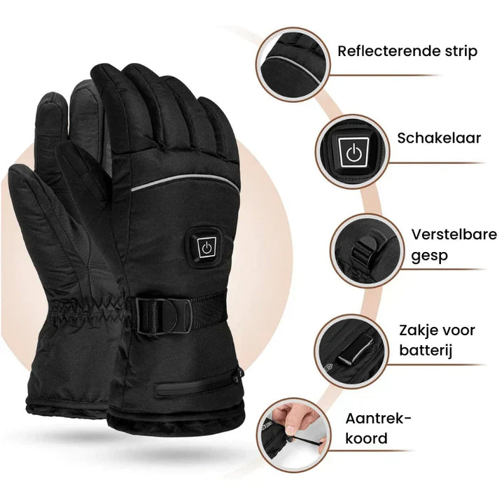 Colverro™ Waterproof Heated Gloves with 3 Heat Levels and Touchscreen