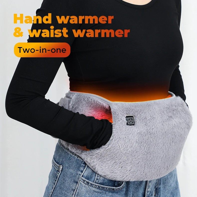 Colverro™ USB Heated Waist Belt and Hand Warmer in Soft Velvet