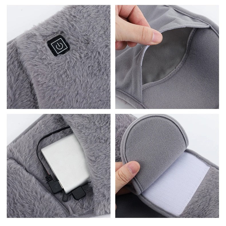 Colverro™ USB Heated Waist Belt and Hand Warmer in Soft Velvet
