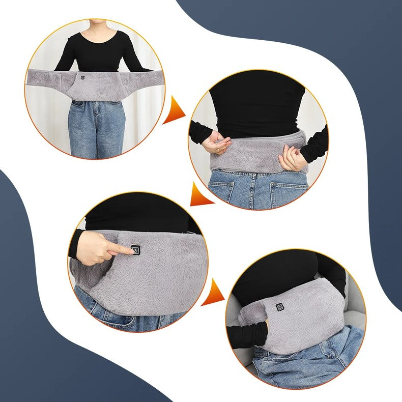 Colverro™ USB Heated Waist Belt and Hand Warmer in Soft Velvet