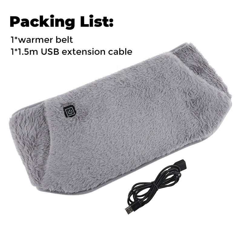 Colverro™ USB Heated Waist Belt and Hand Warmer in Soft Velvet