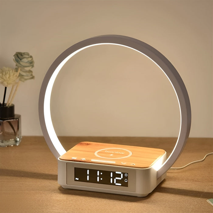 Colverro™ 3-in-1 Bedside Lamp with Wireless Charger and Alarm Clock