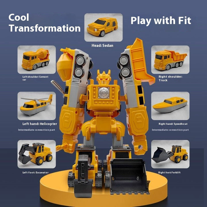 Colverro™ Magnetic Transforming Car Toy for Creative Building Play