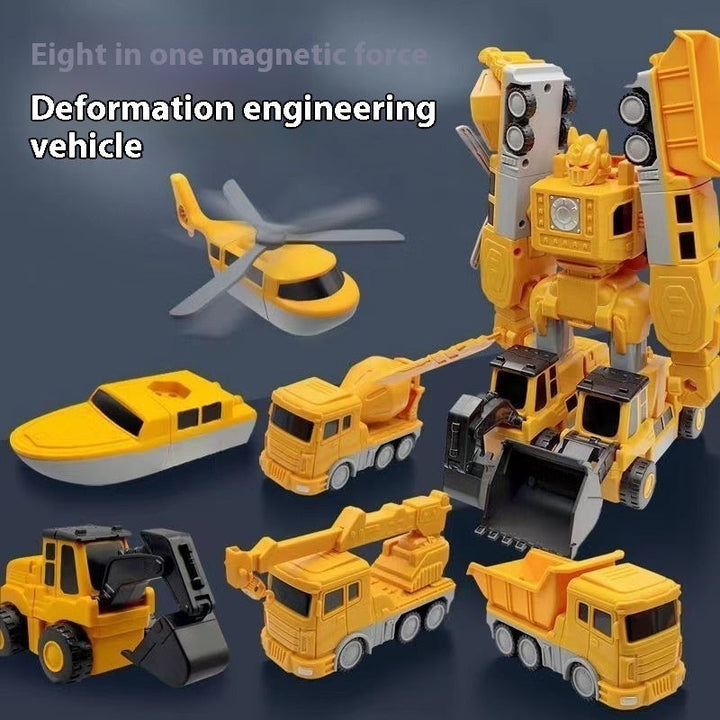 Colverro™ Magnetic Transforming Car Toy for Creative Building Play