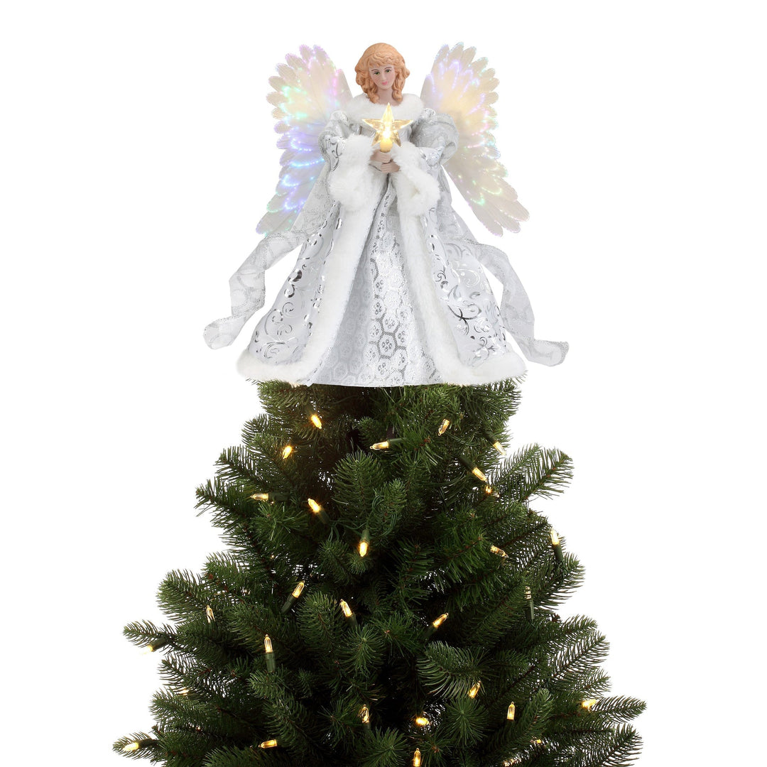 Colverro™ Animated Angel Tree Topper with Moving Light-Up Wings