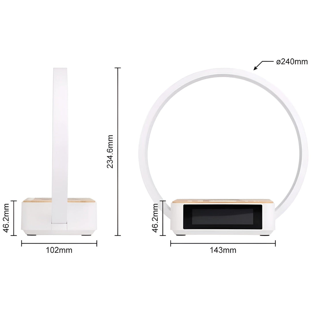Colverro™ 3-in-1 Bedside Lamp with Wireless Charger and Alarm Clock