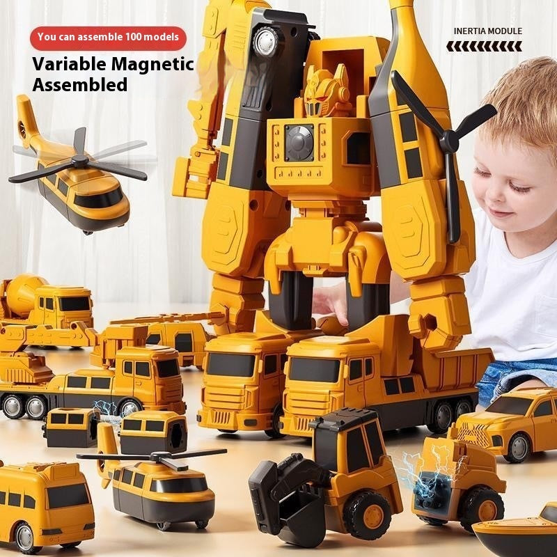 Colverro™ Magnetic Transforming Car Toy for Creative Building Play