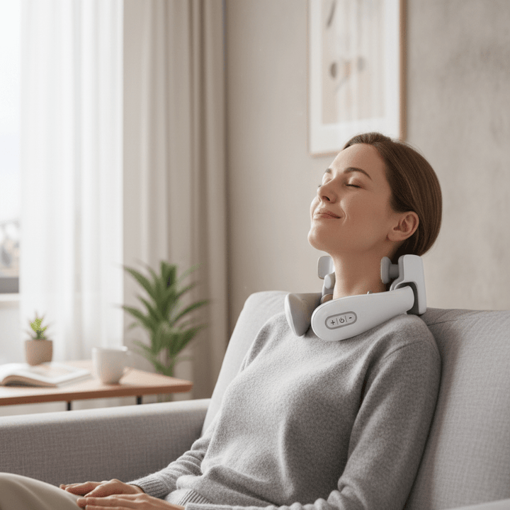Colverro™ Cordless Heated Neck Massager with 8 Techniques