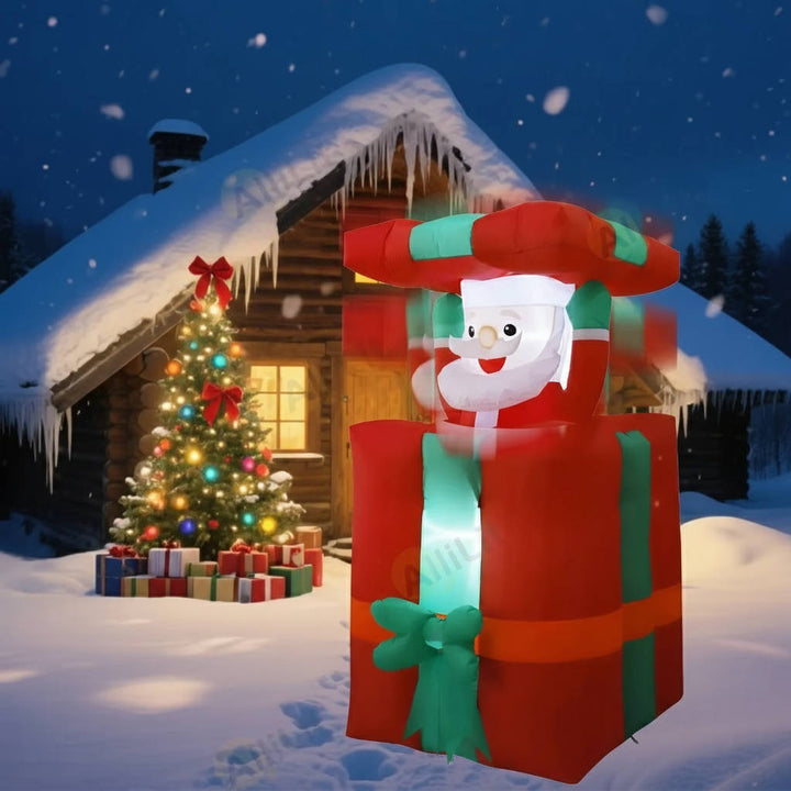 Colverro™ Inflatable Climbing Santa with LED Lights for Your Yard