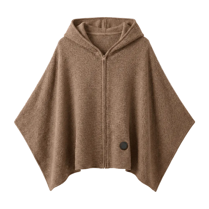 Colverro™ Hooded USB Heated Shawl with Zipper and 3 Heat Settings